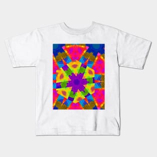 Abstract psychedelic kaleidoscope Kids T-Shirt